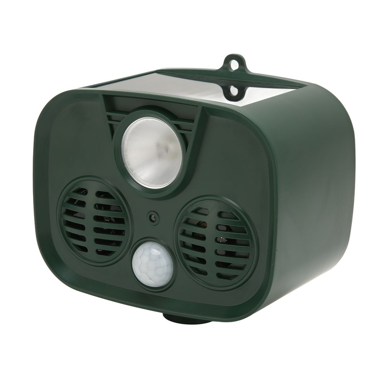 Ultrasonic Animal Repeller Solar Powered Motion Detection Animal Deterrent Device