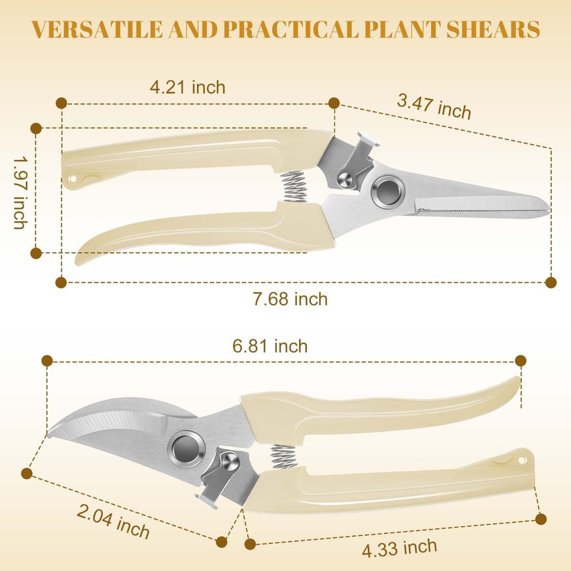 Amylove 24 Pcs Garden Flower Shears Pruning Scissors Valentine Heavy