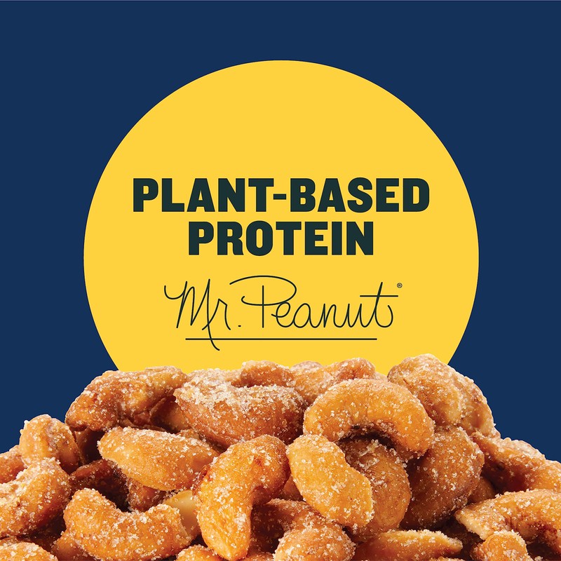 PLANTERS Deluxe Honey Roasted Whole Cashews, Sweet and Salty Snacks,