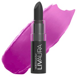 MOODmatcher LIVAURA Long Lasting Lipstick for Women – Color Changing Moisturizing Cream Lipsticks, Smudge Proof Lip Stick, Easy to Apply Lip Makeup, Made in USA (Black)