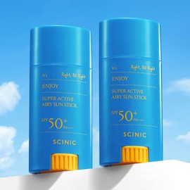 Cynic 싸이닉 2개 엔조이 올라운드 에어리 썬스틱 25g Cyinic 2-Pack Enjoy All-Around Airy Sunscreen Stick 25g