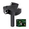 BALUGAEA CNC Spoilboard Surfacing Router Bit 12mm Shank 59mm Diameter,