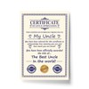 RED OCEAN Novelty Gift For Uncle Print Funny Humour Uncle