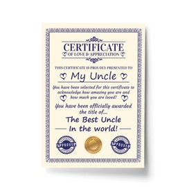 RED OCEAN Novelty Gift For Uncle Print Funny Humour Uncle Birthday Gift Thank You Gift For Him