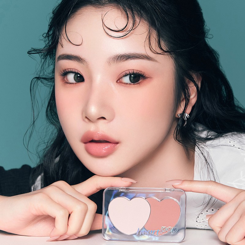 ETUDE Heart Pop Duo Blusher 7.5g - 03 Envy Flash