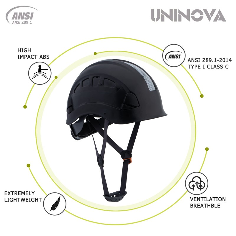 UNINOVA Hard Hats for Construction OSHA Safety Helmet 6 pt.