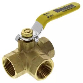 Unbranded/Generic 3/4" 3 WAY Female L Port 600 WOG NPT Brass Ball Valve  Threaded Plumbing