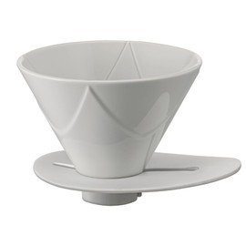 Hario V60 "Mugen" Ceramic Coffee Dripper, Size 02, White