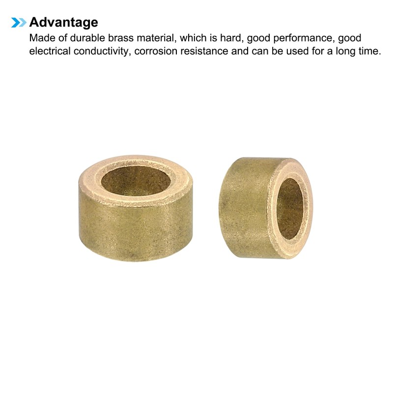 PATIKIL M6 Brass Spacers, 12 Pcs Metal Spacer Brass 6mm