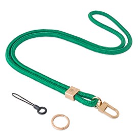 YOYOL Collar Key Chain Lanyard High Quality Collar Strap Holder for ID Card Keys Wallet for Men & Women Cool Neck Strap, 152 Emerald Green