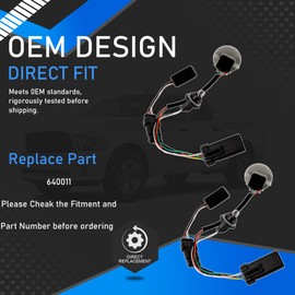 YzusGomumu Tail Light Converter Conversion Harness Pair Compatible with 2013-2018 Dodge Ram 1500/2500/3500 - Stock to Aftermarket LED Adapter Replaces 640011