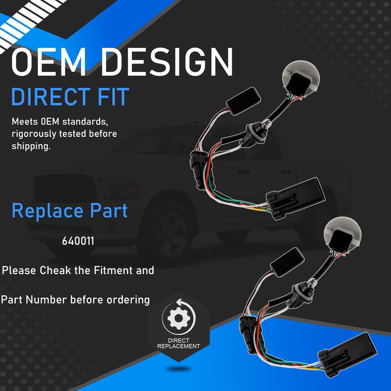 YzusGomumu Tail Light Converter Conversion Harness Pair Compatible with 2013-2018