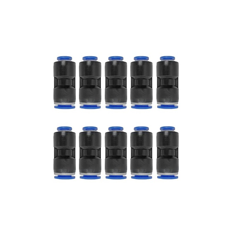1/4" OD x 3/8" OD Pneumatic quick Connector Push to