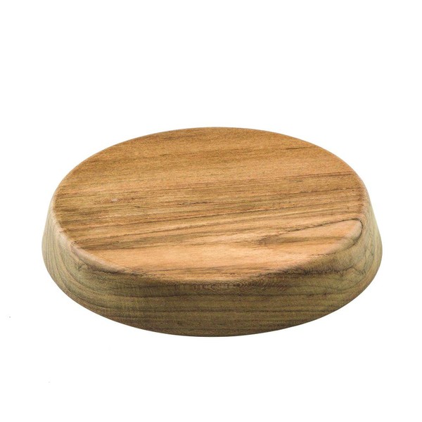 Whitecap Industries 60476 Canted Teak Winch Pad - 6-1/2" Top Diameter, 15° Angle