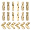 sourcing map 18Pcs Invisible Brass Barrel Hinge, 19x5mm Concealed Hinges,