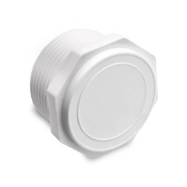 1-1/4 Inch PVC Pipe End Cap – 1-1/4 Inch Male Threaded Plug - Sch 40 MNPT 1-1/4" PVC cap – PVC End Cap - PVC Pipe Cap - PVC Plug Pipe Fitting - PVC Pipe Fittings for Plumbing Water Line
