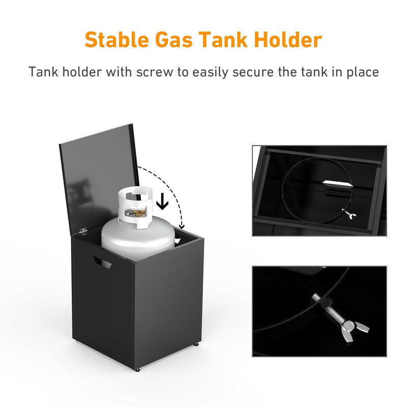 Stanbroil Propane Tank Cover Table, 20 lb Propane Tank Storage
