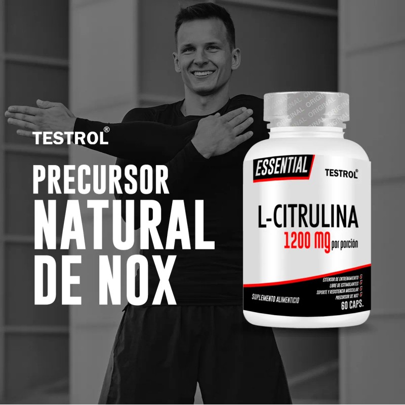 L-Citrulina 1200mg | Testrol Essential | 60 Cápsulas