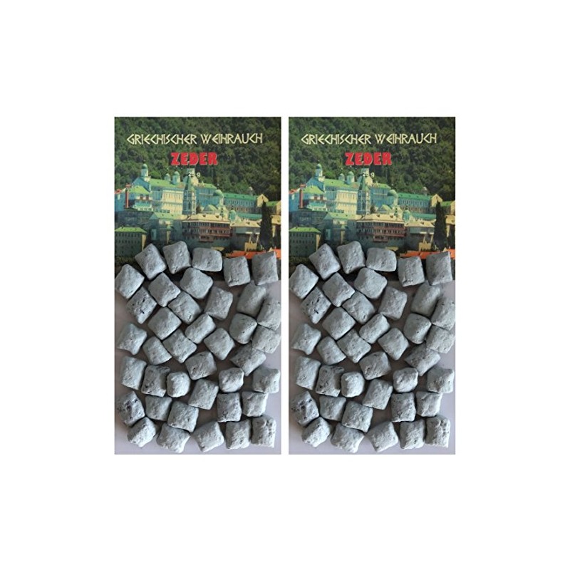 TRIMONTIUM GWR13-P2 Incense Greek Incense Pieces Cedar 2 x 25