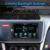 Double Din Car Stereo with Carplay Android Auto Mirror Link