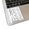 Photoshop Reference Keyboard Hotkeys Decals for Mac OS Black, White