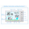 SUIOPPYUW Weather Stations Indoor Outdoor Thermometer Wireless Calendar/Week ABS Temperature