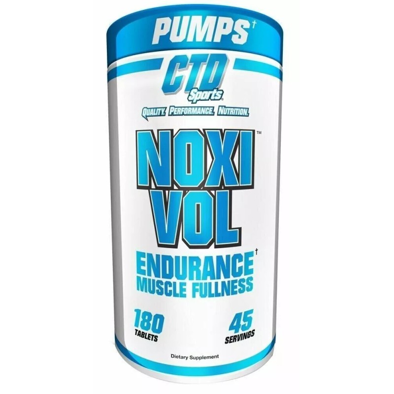 CTD SPORTS NOXIVOL (180 TABLETS) Vasodilator Pumps Boost Nitric Oxide
