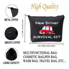 JXGZSO New Driver Gift New Driver Survival Bag Passing Driving Test Sweet 16 Gift Teen Daughter Gift(New Driver B -CA)
