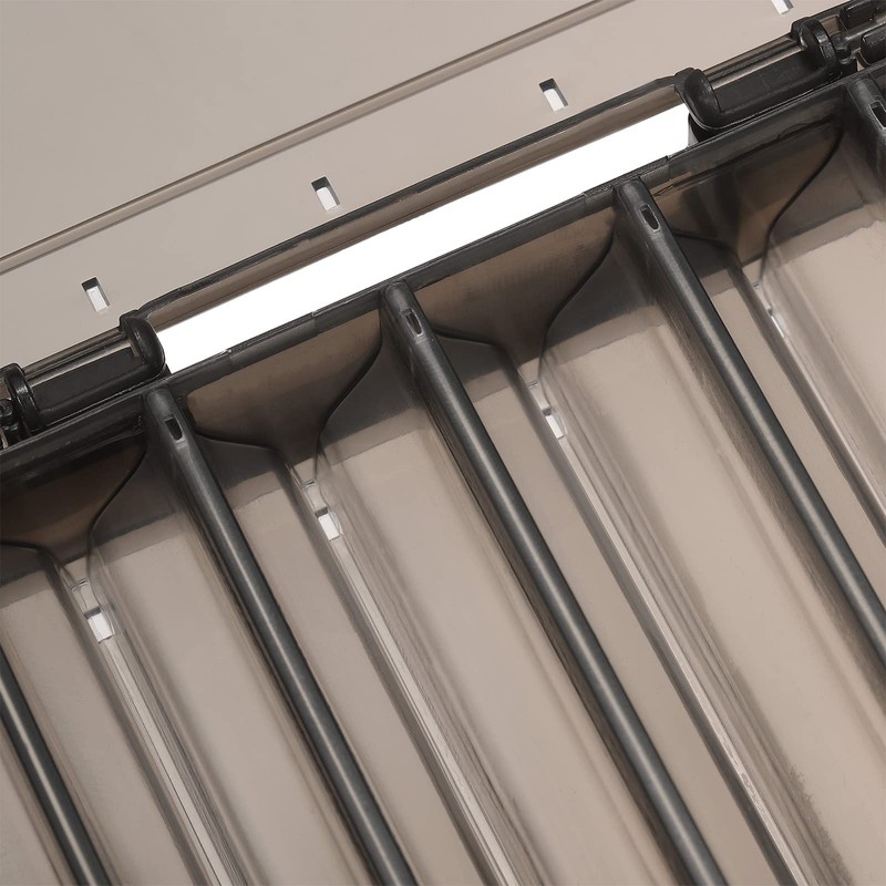 PATIKIL Fishing Lure Storage Box 2 Pack Plastic Two Sided