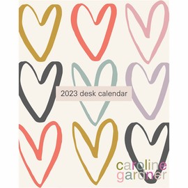 2023 Desk Calendars by Portico Designs (Caroline Gardner Desk Calendar Hearts Design C23024)
