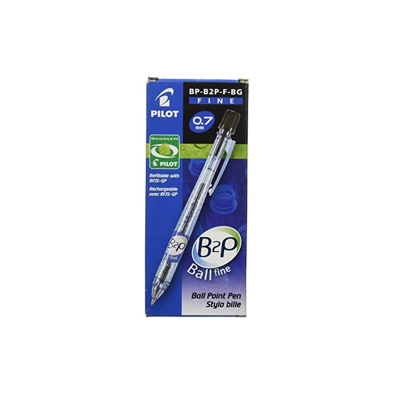 Pilot Begreen Recycled Retractable Ballpoint 0.7 mm Tip (Box of