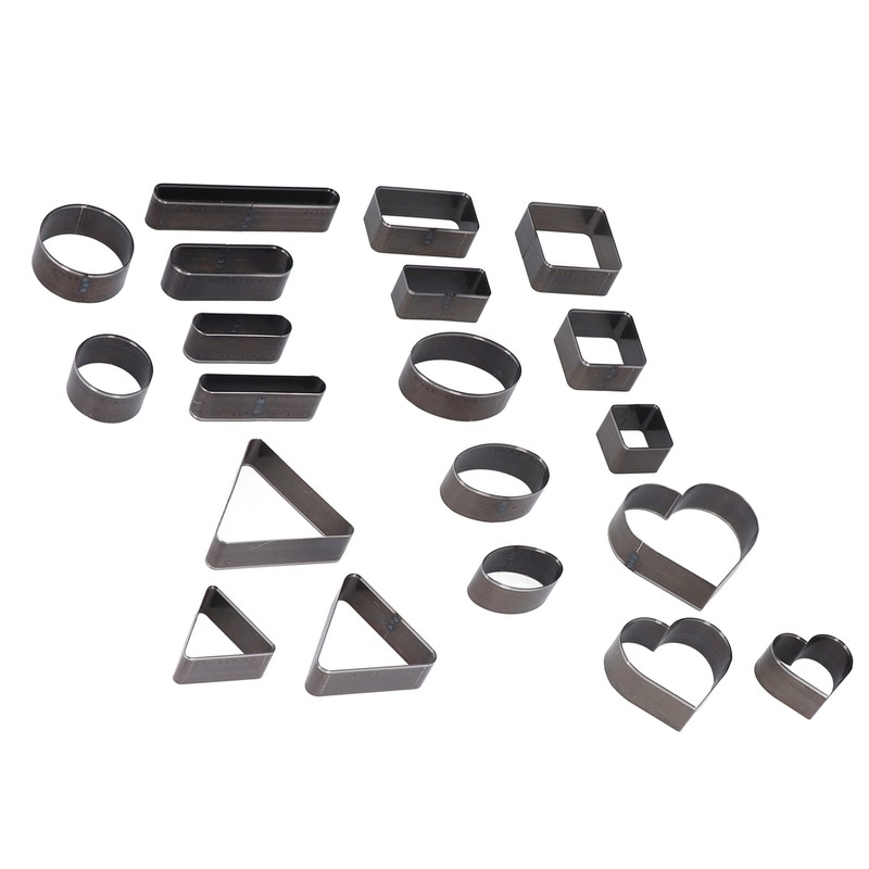 20PCS Leather Die Cutter Round Quadrate Hearts Leather Cutting Dies