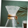 SHINEOFI 2pcs Heat Resistant Thick Glass Coffee Dripper Funnel Large