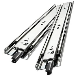 YENUO Heavy Duty Drawer Slides Full Extension with Lock Side Mount 14 16 18 20 22 24 26 28 30 32 34 36 40 inch Metal Rails Track Guide Glides Runners 150lbs 1 Pair