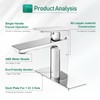VOTON Chrome Bathroom Faucet One Hole Single Handle Bathroom Sink