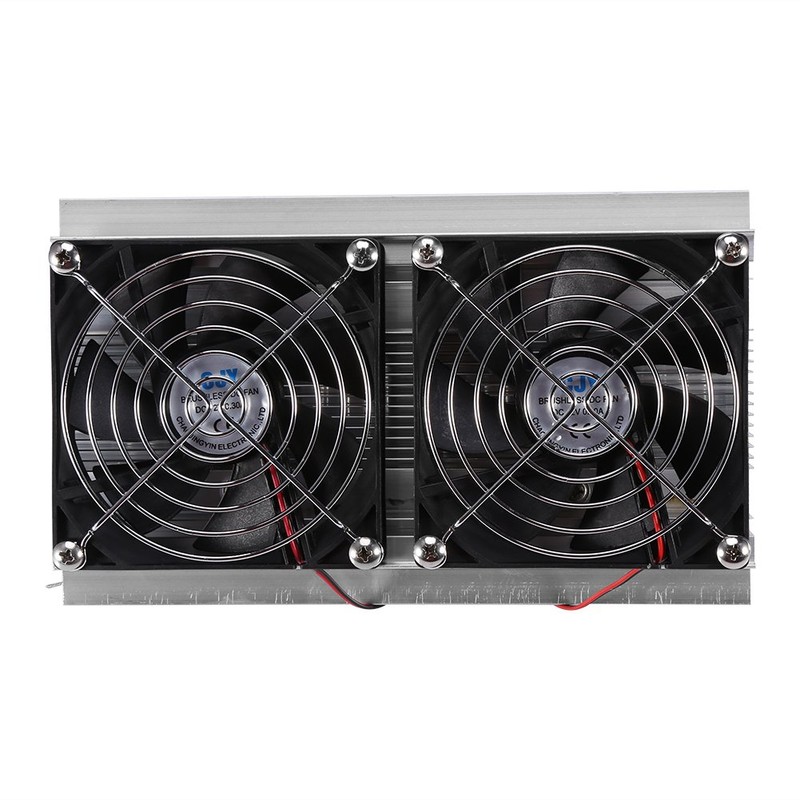 12V 120W Dual-Core Thermoelectric Cooler Peltier Refrigeration Cooling System Kit