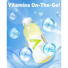 Nongfu Spring Pomelo Flavored Drink With Added Vitamins，Vitamin Flavored Water with Niacin and Fiber, Hydration Support - 16.9 Fl Oz (15 Pack)