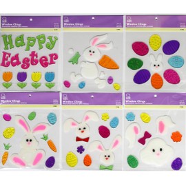 Chef Craft Easter Window Gel Cling, 8 inch, Design May Vary