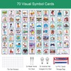 KIKIGOAL Kids Visual Schedule Calendar Chart, 2 in 1 Autism