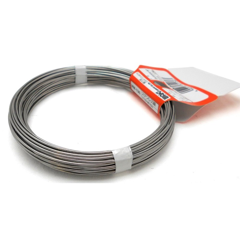 Wake Sangyo HW-136 Stainless Steel Wire, Silver #18 x 15