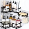 YASONIC Shower Caddy Corner, 3-Pack Adhesive Rustproof Stainless Steel Shower