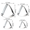 Pizza Slice Cookie Cutter Set Assorted Sizes - 5", 4",