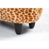 Pemberly Row Geno The Giraffe Storage Ottoman - Wood Frame