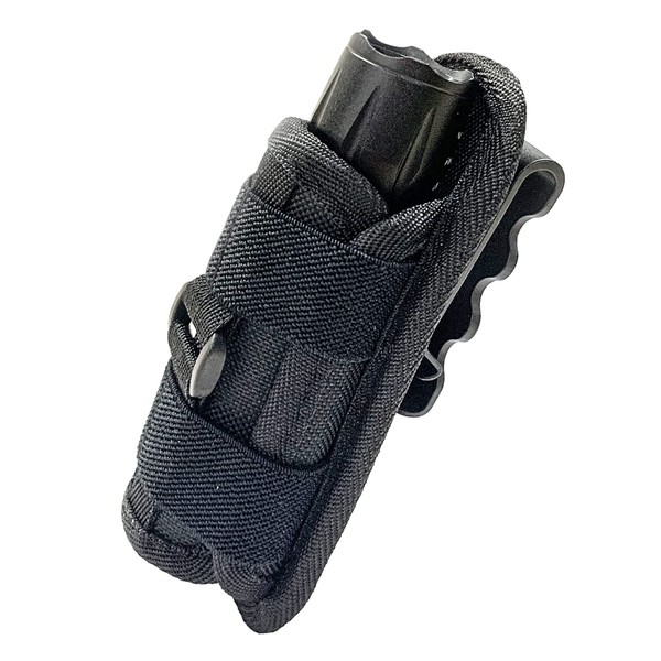 Tactical Flashlight Pouch Holster, Rotatable Flashlight Holder Belt Clip Tactical