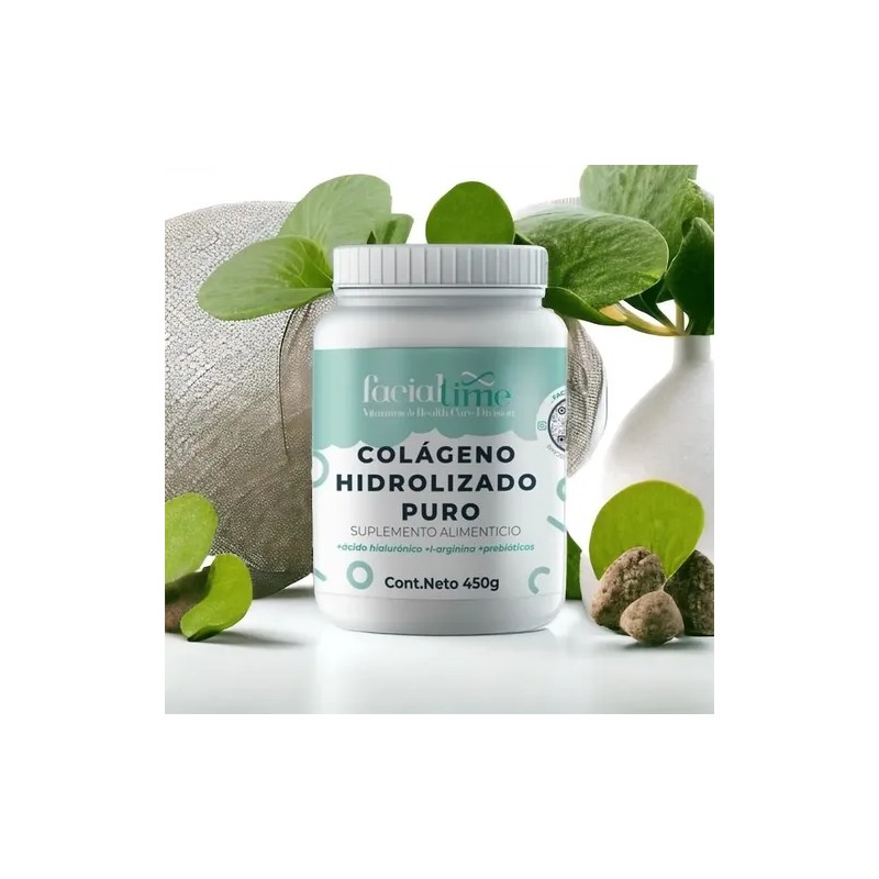 Facial Time 2 Colageno Hid Puro + Ácido Hialurónico 450gr