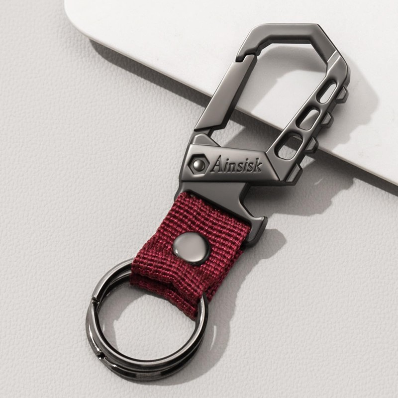 Heavy Duty Keychain,Bottle Opener Function Key Chain,Versatile Carabiner Clip Ring
