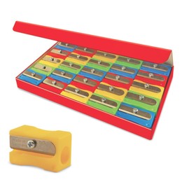 The Pencil Grip Eisen Sharpener Set, Pencil Sharpeners with Blades, Assorted Colors, 25 Count - ESN-105