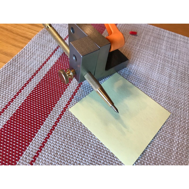 Knife Maker's Center Line Scribe, Angle Block Scribe, 2X72 Knife