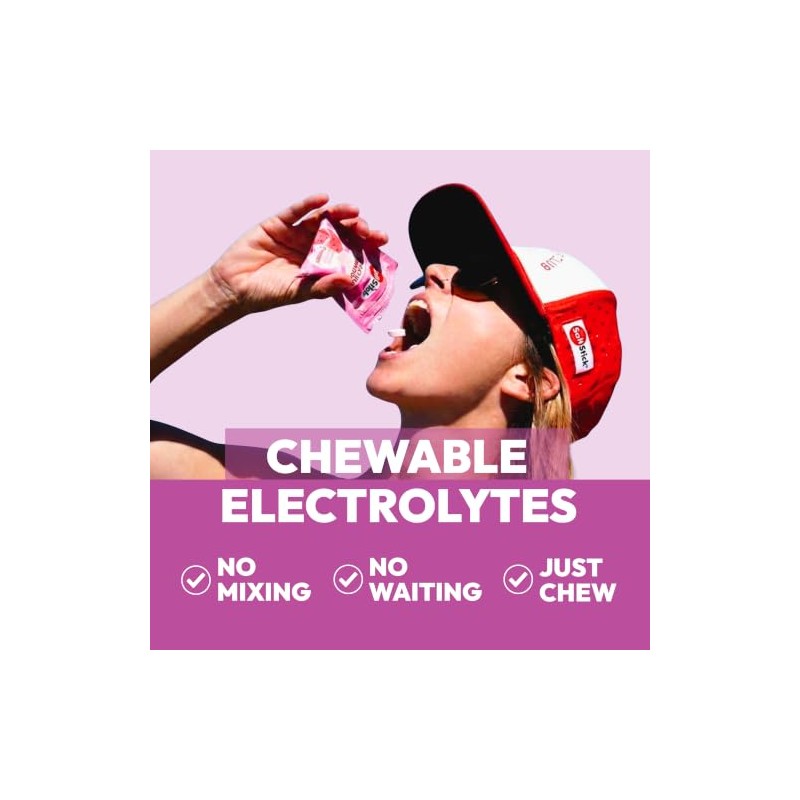 SaltStick - FastChews Electrolitos Masticables para Ejercicio y Rehidratación, 60