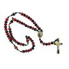 St Jude Our Lady of Guadalupe Virgin Red Black Crystals